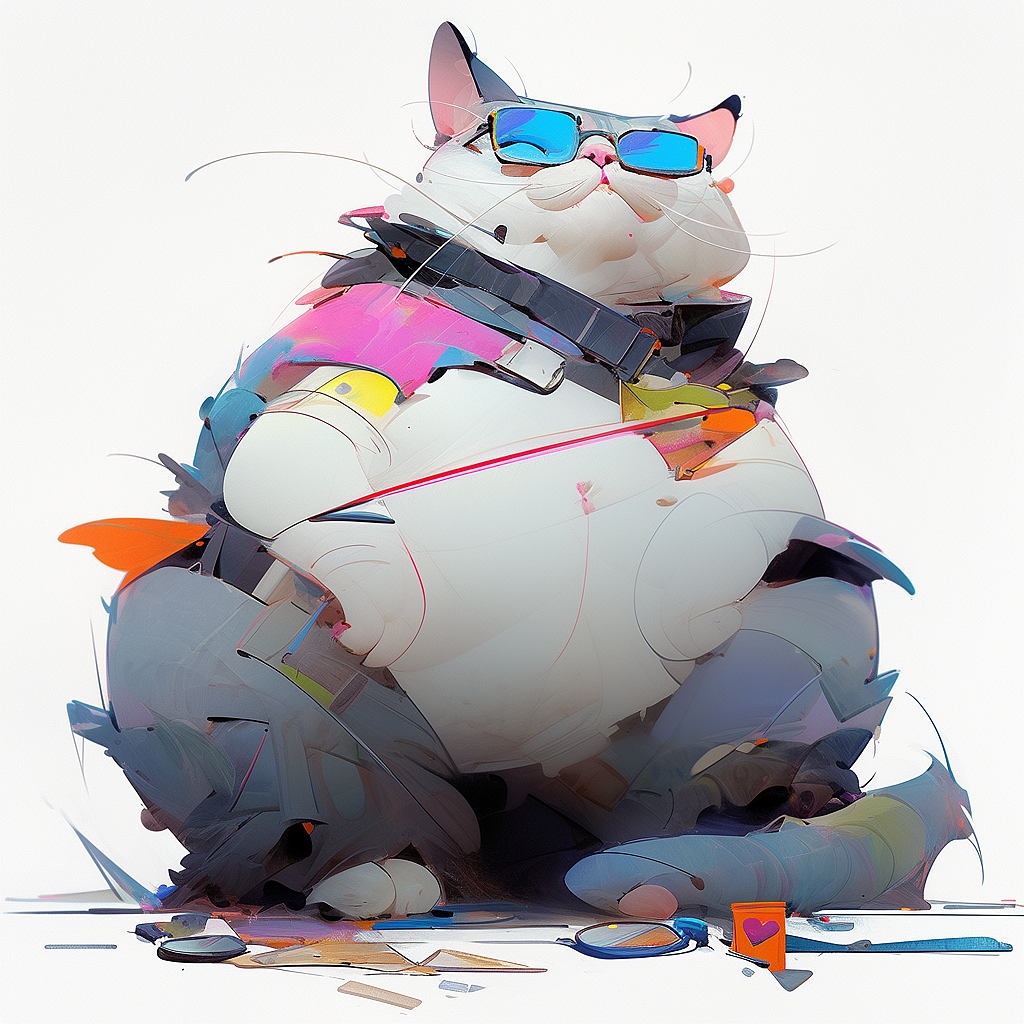 AIGC-Fat Cat（图ZMzUzODcxOTYw） - AI作品 - 站酷设计师看情况8原创素材 - 站酷ZCOOL