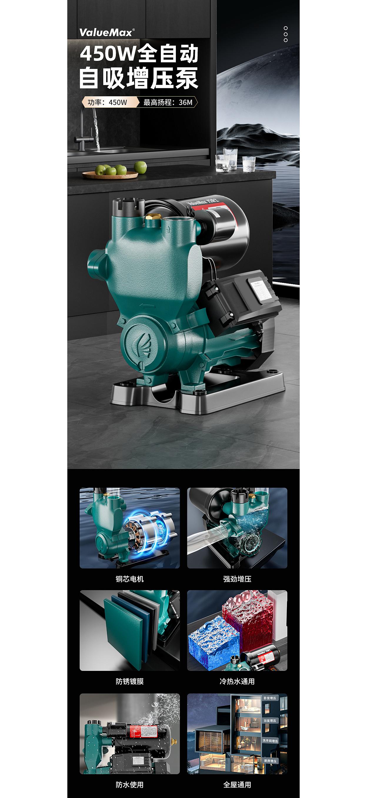 【2023】增压泵详情页设计X3