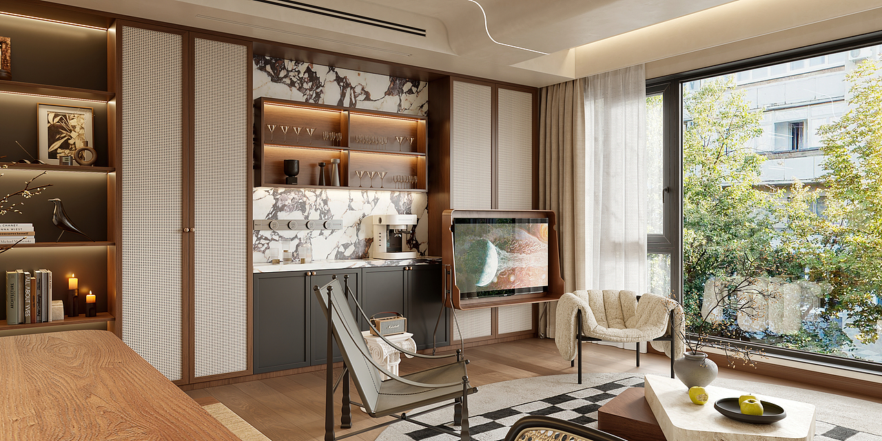 诧寂风客餐厅（图ZMzU2MjA0OTgw） - 家装设计 - 站酷设计师痞老蟹原创素材 - 站酷ZCOOL