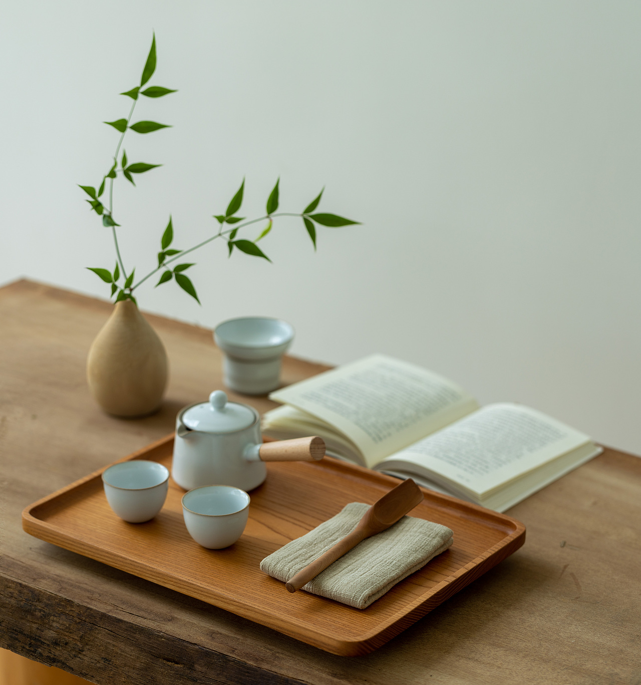 家居摄影-原木托盘拍摄