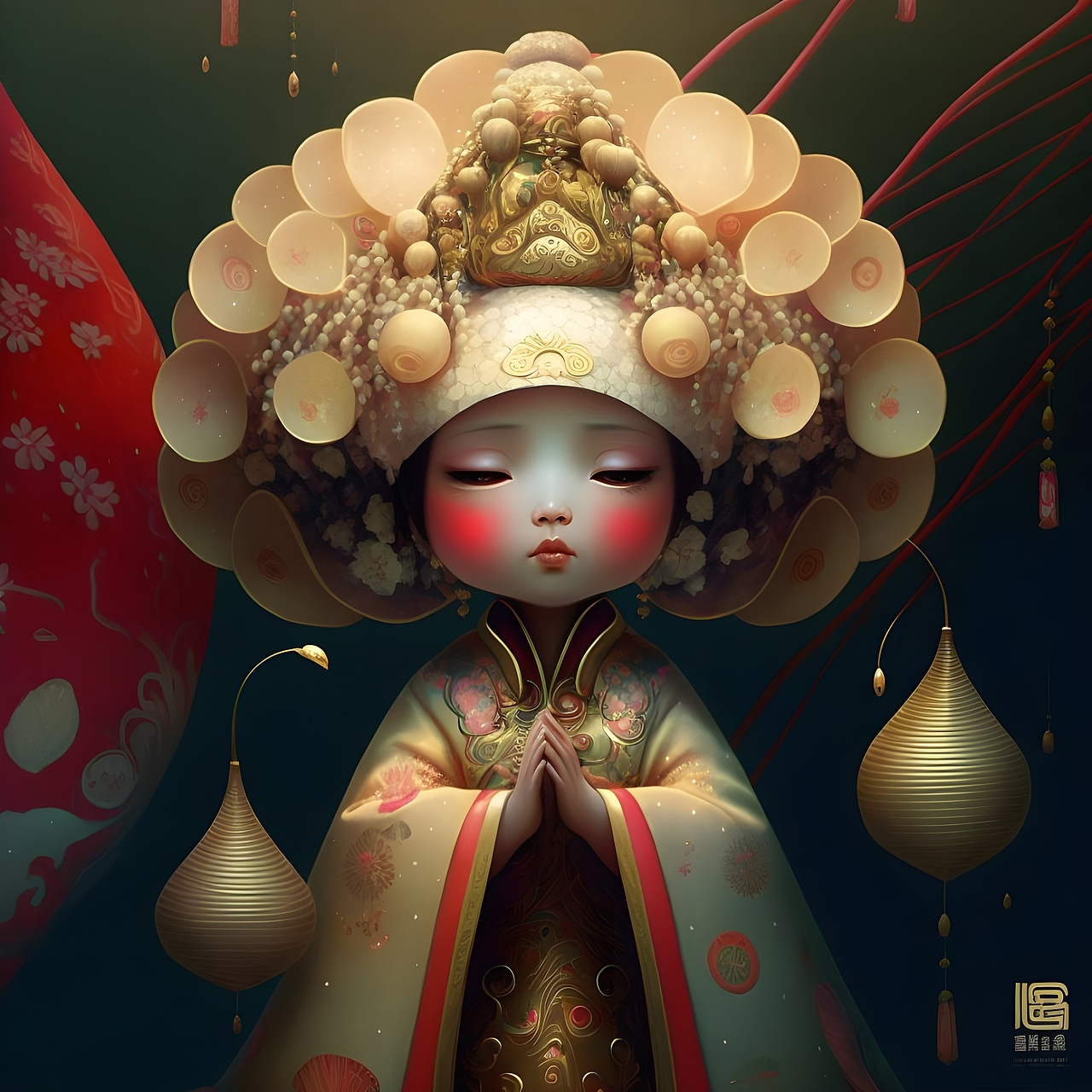 【MJ】中国陶瓷贝壳珍珠福娃（图ZMzI2MTk0NjQw） - AI作品 - 站酷设计师xingceng2号原创素材 - 站酷ZCOOL