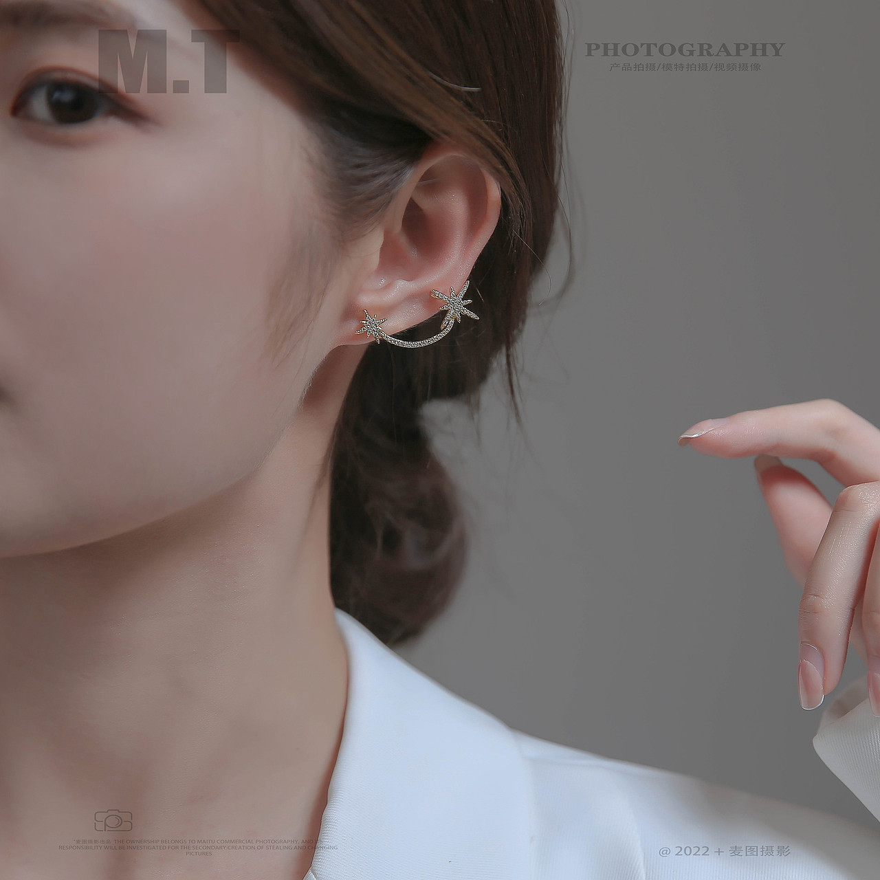 产品摄影 | 小众饰品 耳饰模特拍摄作品展示