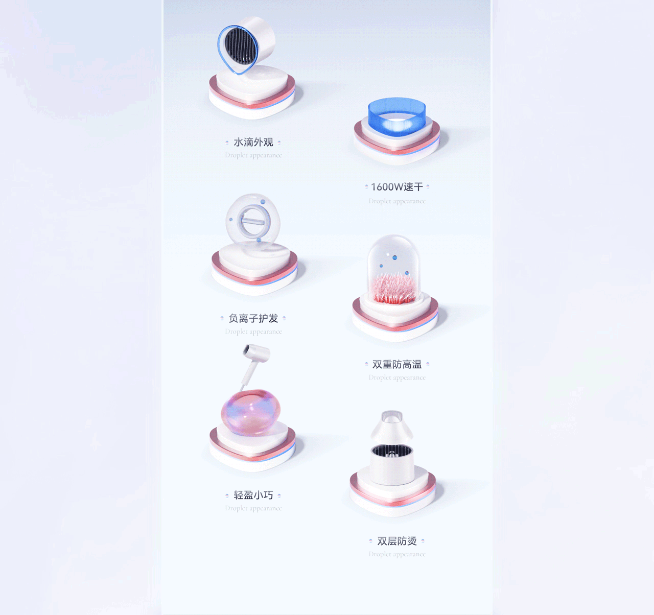 美的吹风机详情视觉全案分享(图ZMzA0OTIyMDgw) - 电商 - 站酷设计师火之鸟SUNBIRD原创素材 - 站酷ZCOOL