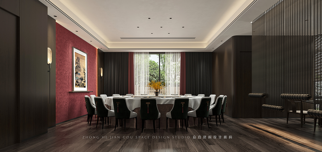 众合建构｜陌槿中餐厅（图ZMzM5OTUyMDY0） - 商业空间设计 - 站酷设计师众合建构设计机构原创素材 - 站酷ZCOOL