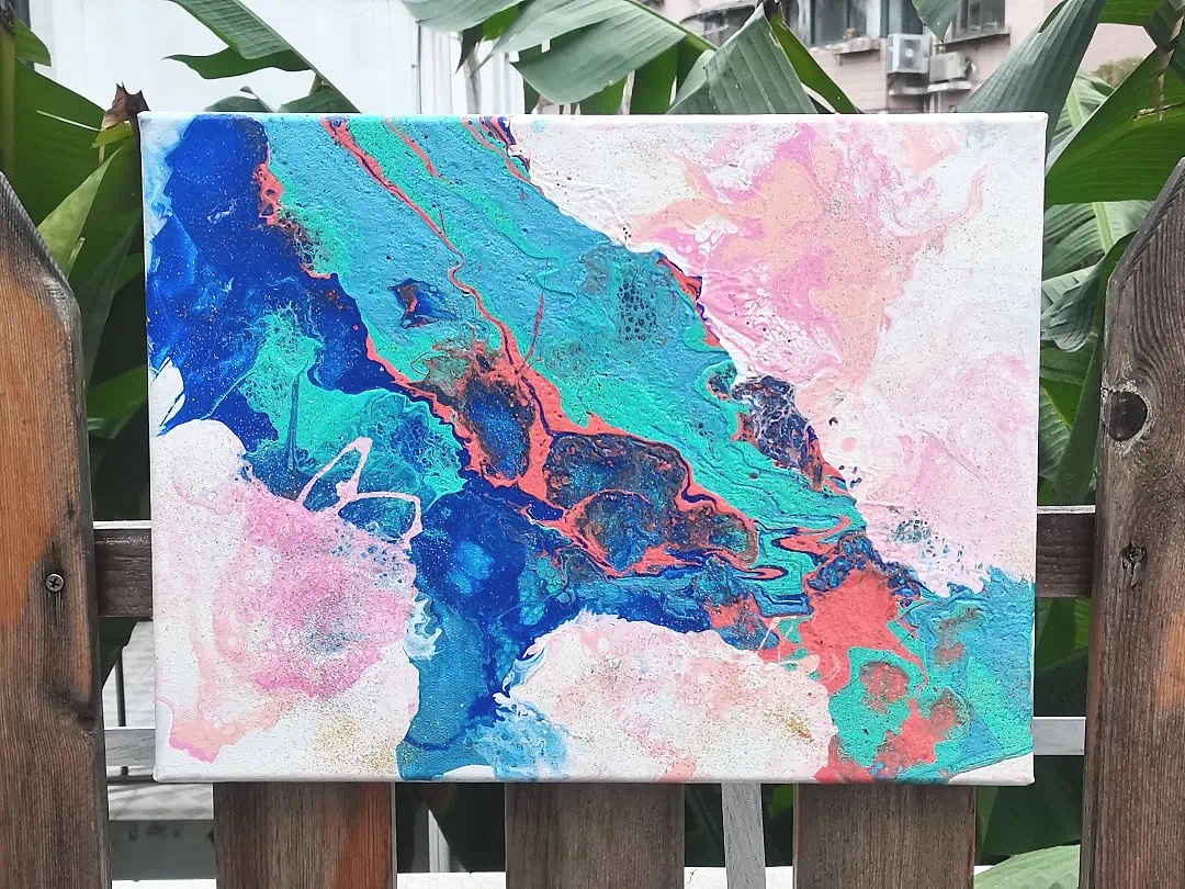 艺术美学|公益课堂·炫彩/细胞流体画