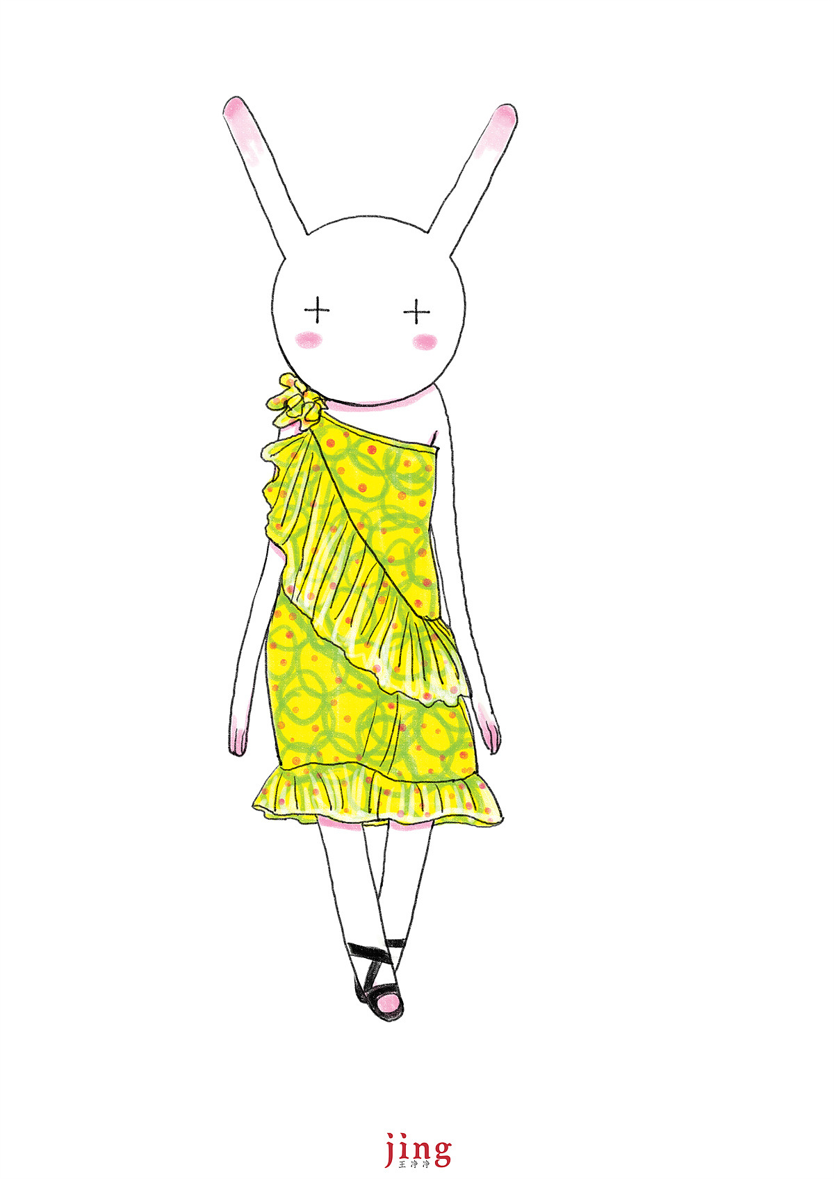 兔年插画-68幅艾玩兔服饰设计时尚插画（图ZMzExNTE5NzAw） - 创作习作 - 站酷设计师画儿晴天原创素材 - 站酷ZCOOL