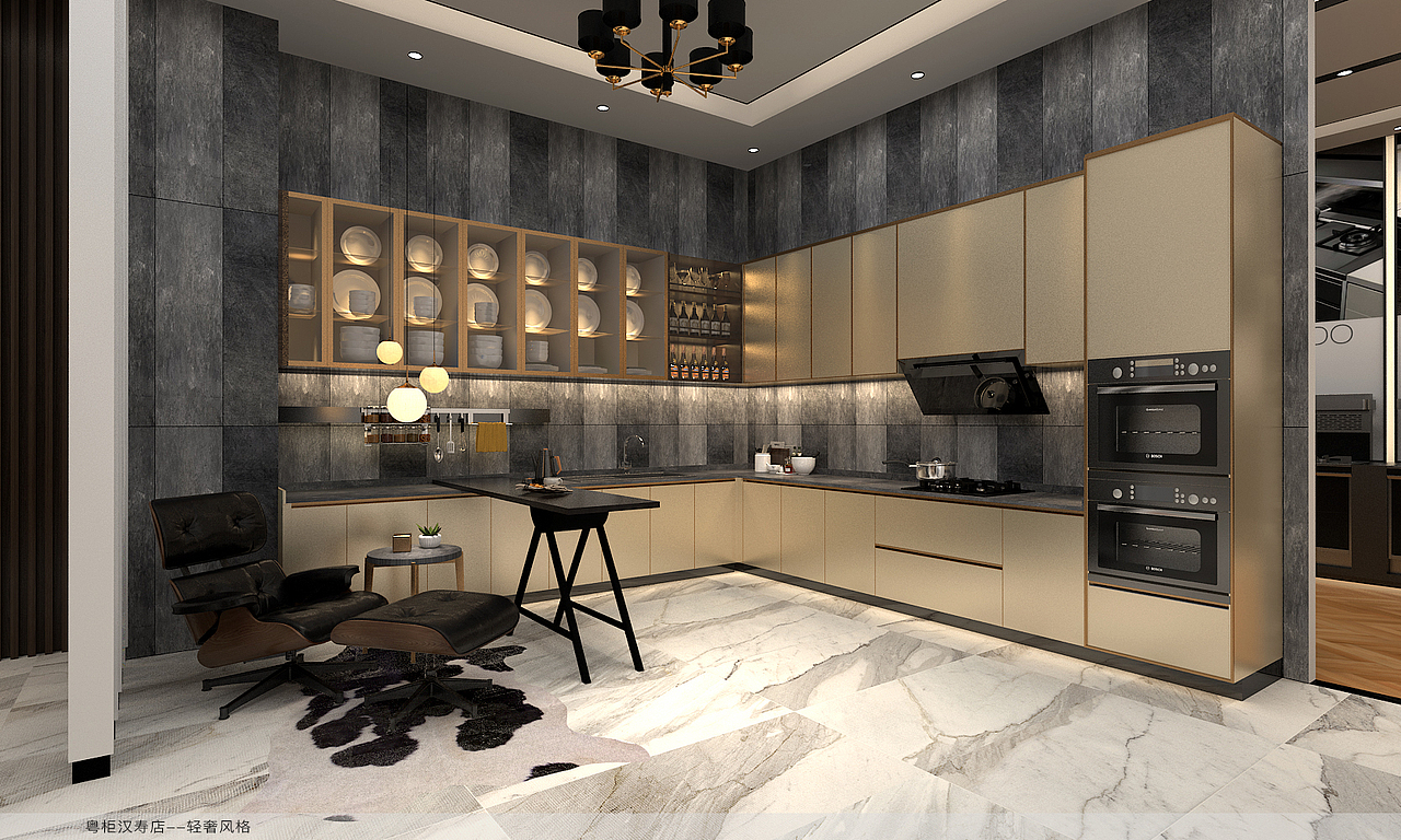 粤柜不锈钢橱柜湖南汉寿店(飞机稿)