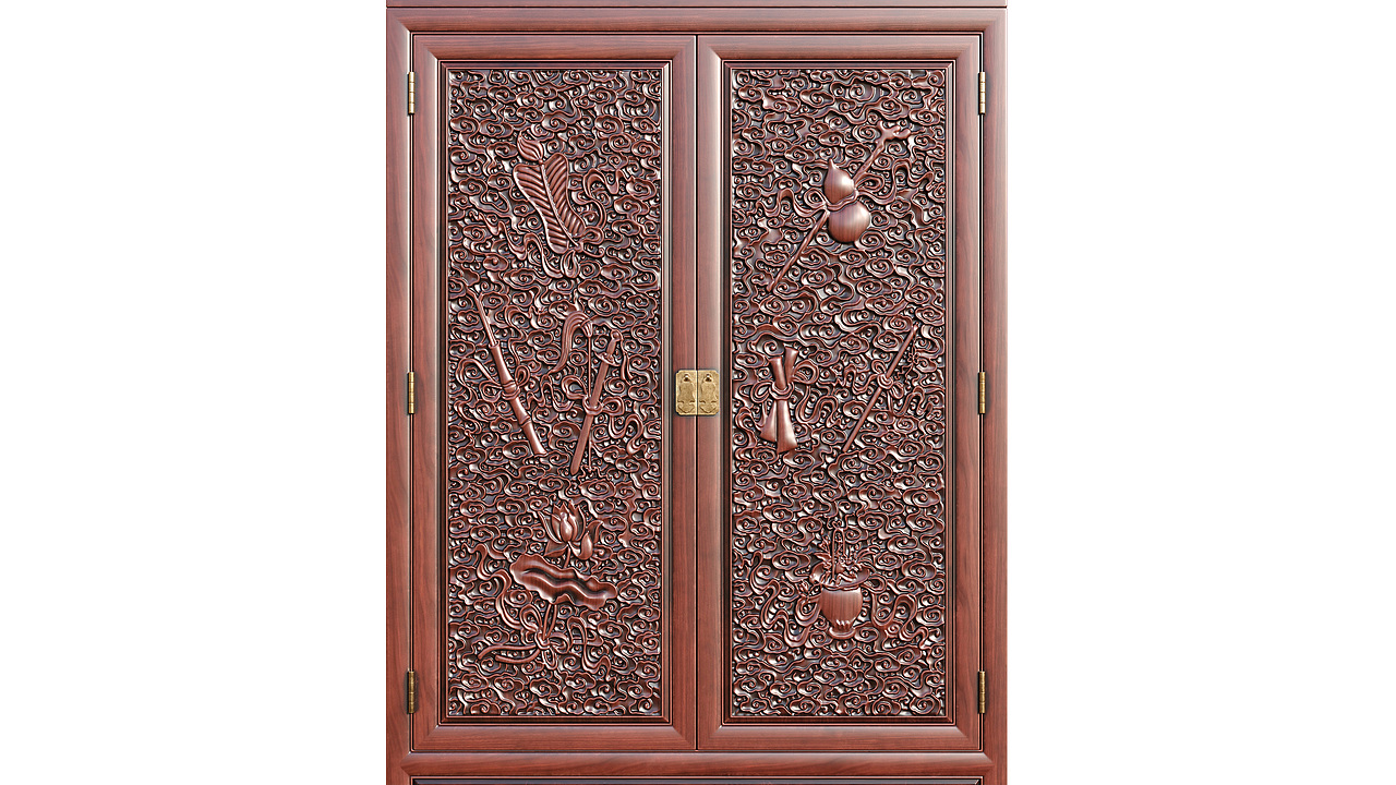 №348金丝楠衣柜建模渲染教程（图ZMzQxNDEzNTEy） - 生活用品 - 站酷设计师古色谷香原创素材 - 站酷ZCOOL