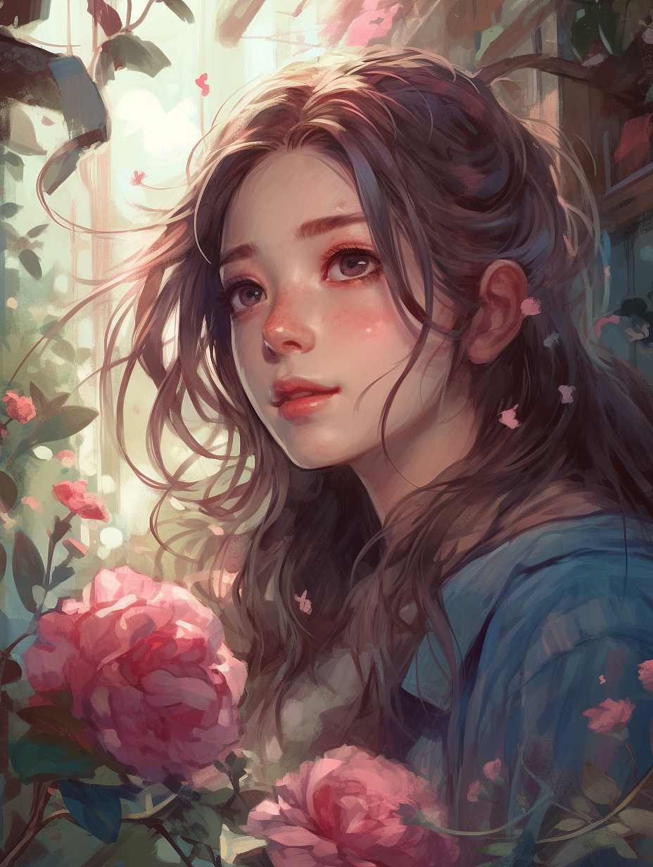 【Midjiurney·1】花房姑娘·附咒语（图ZMzM5Njg2NTc2） - AI作品 - 站酷设计师Leyoo_Liu原创素材 - 站酷ZCOOL