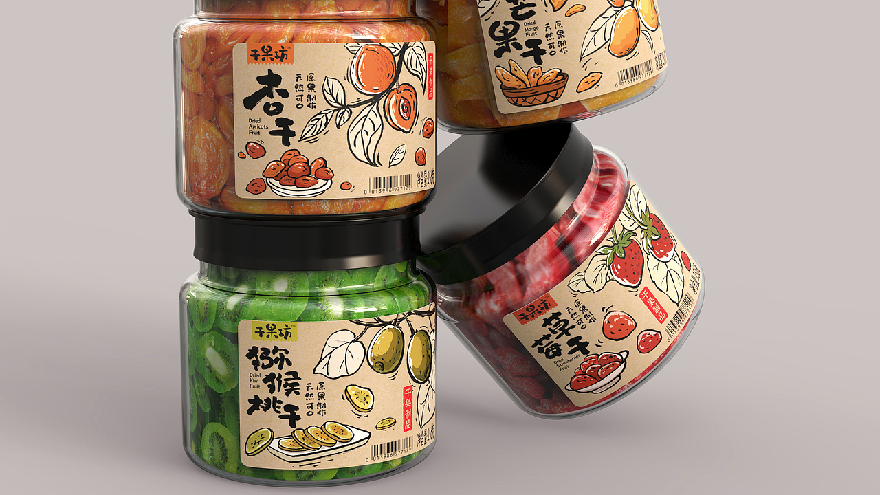 干果坊 | 果干包装设计 | 原创 插画（图ZMzM4Mjc5MDIw） - 包装 - 站酷设计师FORMER1988原创素材 - 站酷ZCOOL