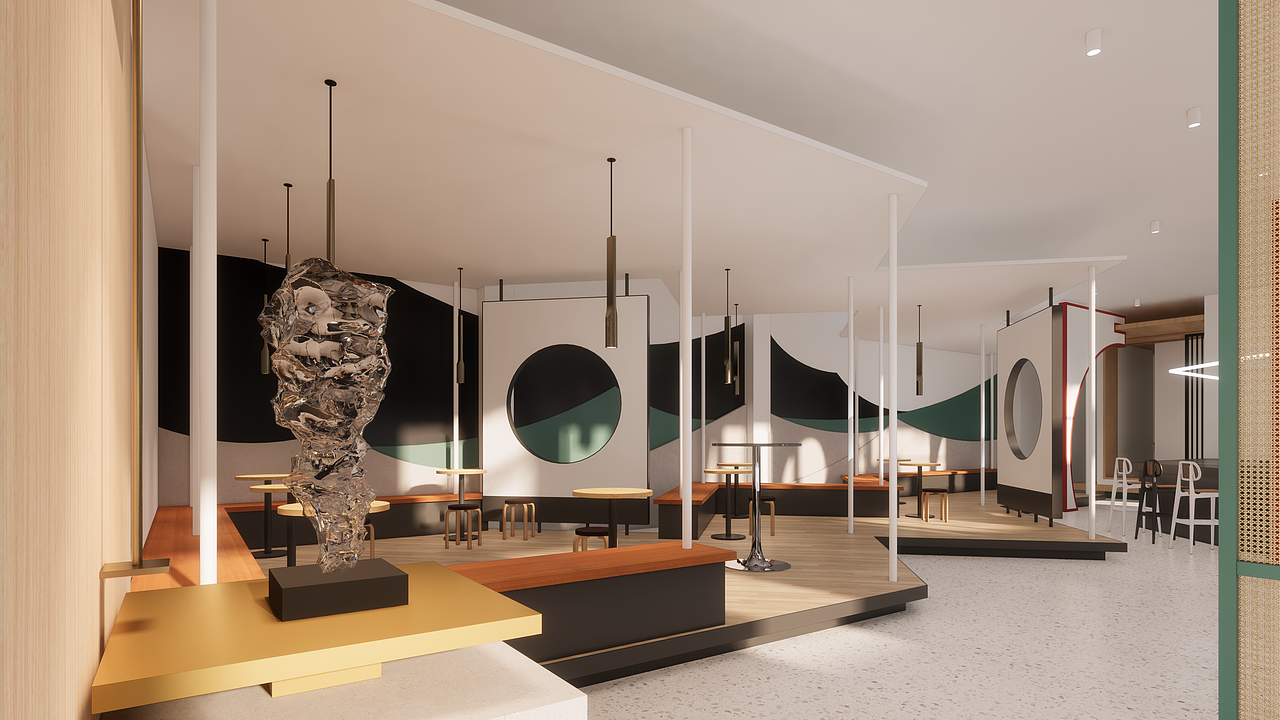 洞天·主题餐饮空间设计（图ZMzE5ODUzMzg0） - 酒店餐饮设计 - 站酷设计师墨水先森原创素材 - 站酷ZCOOL