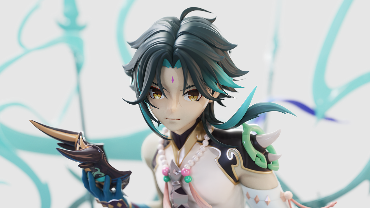 原神同人手办——魈（图ZMzI0Njg1NzE2） - 玩具 - 站酷设计师睿语_ReYU原创素材 - 站酷ZCOOL