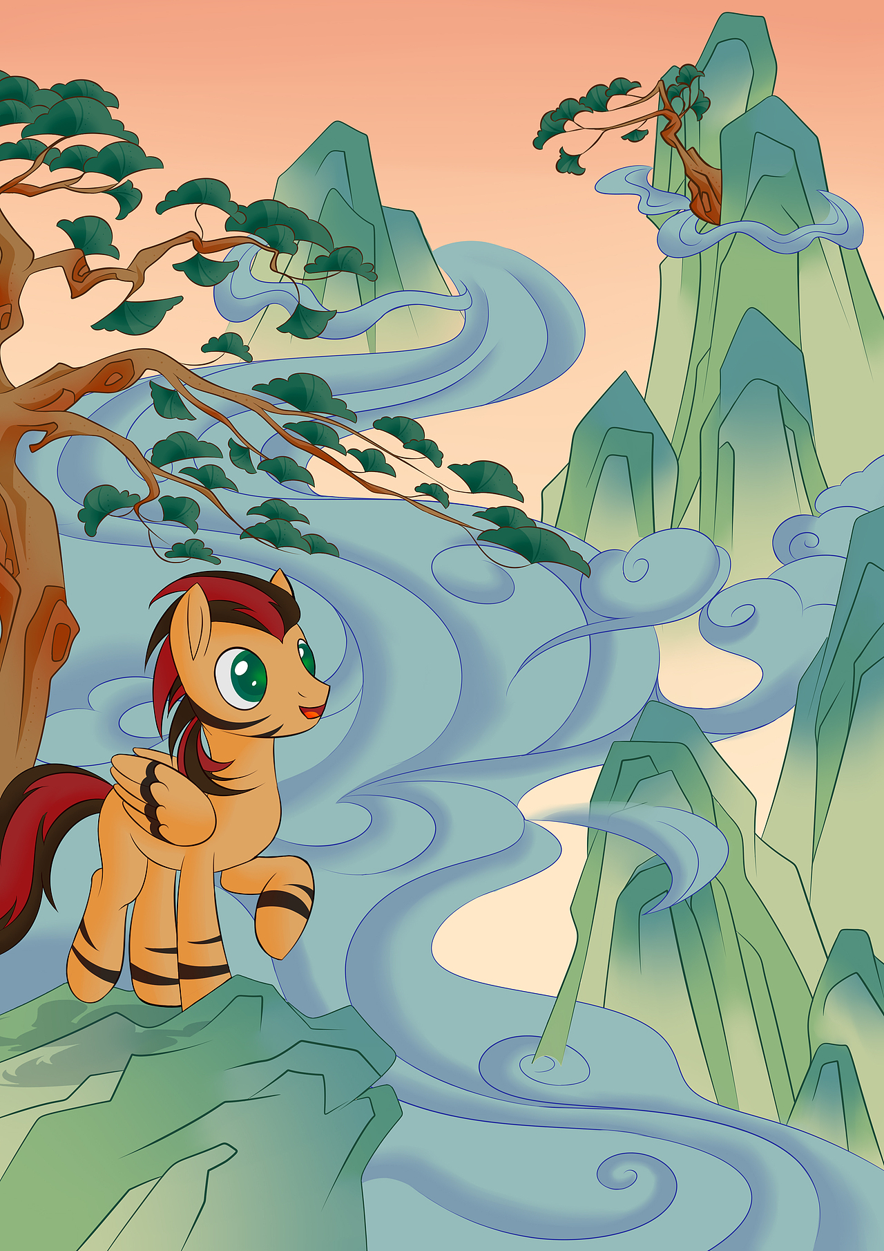 【国风小马】【秋望】金秋来临,小马远眺~