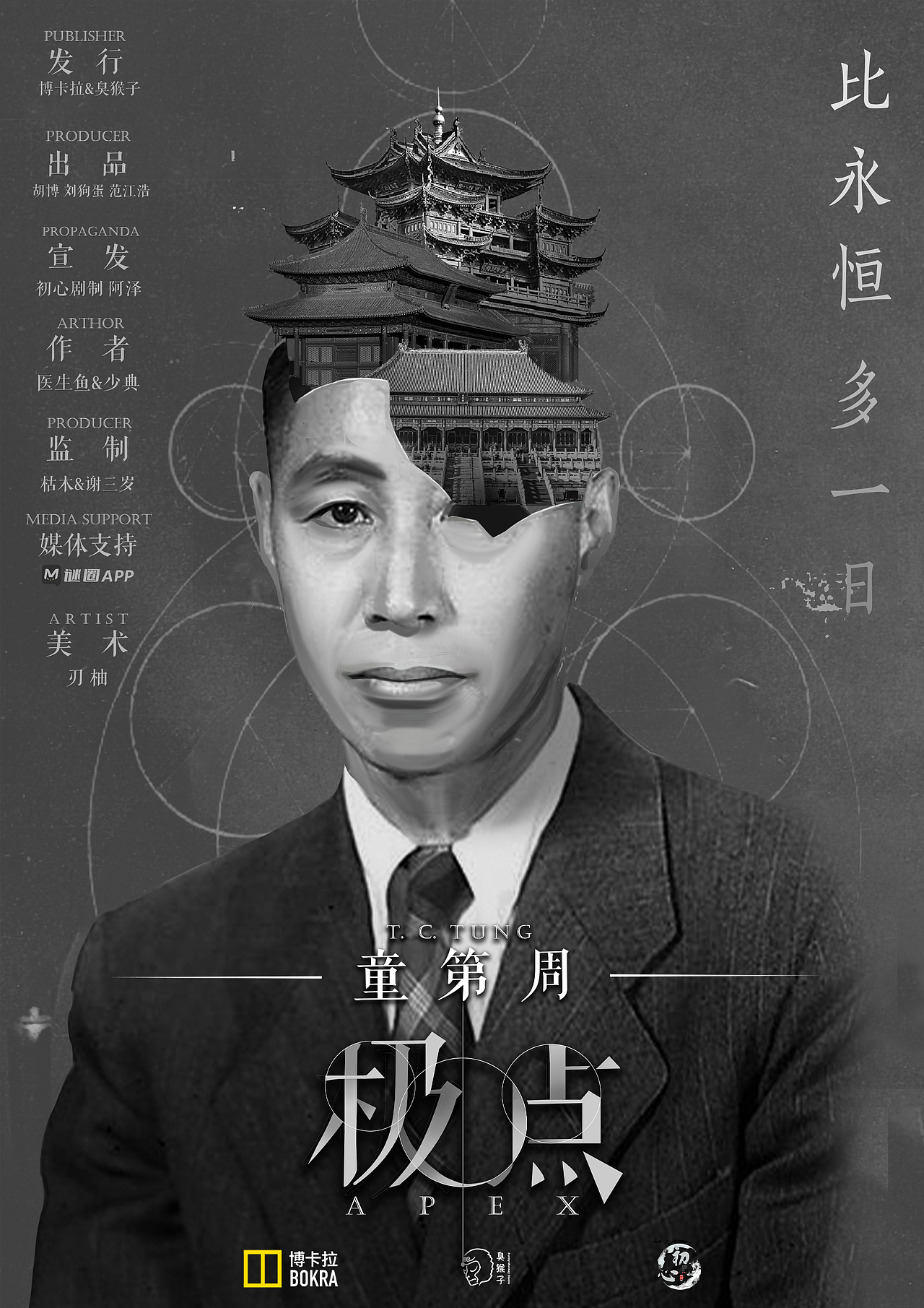 《极点》剧本杀海报人物设计