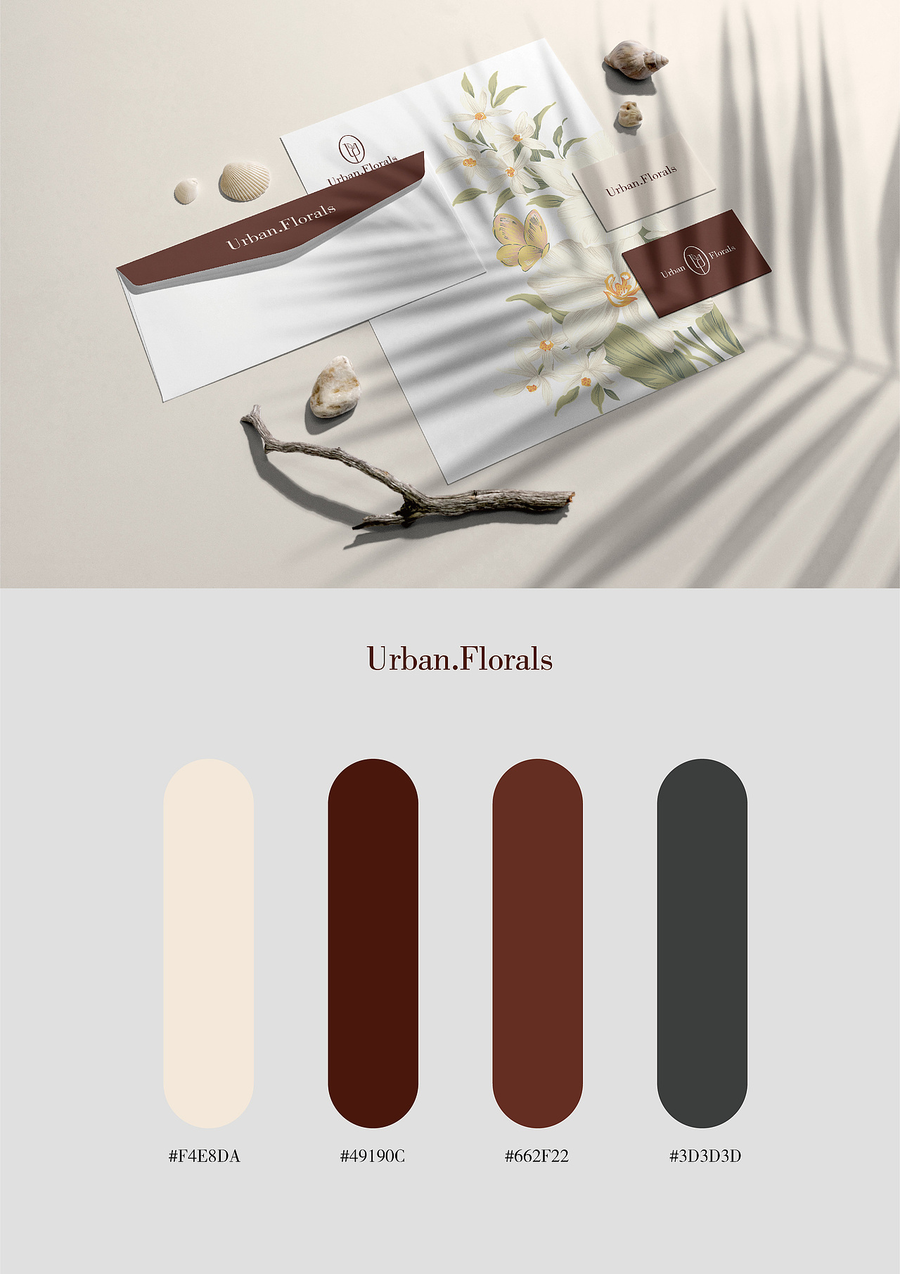 标志设计 I 花店Logo设计 Urban.Florals