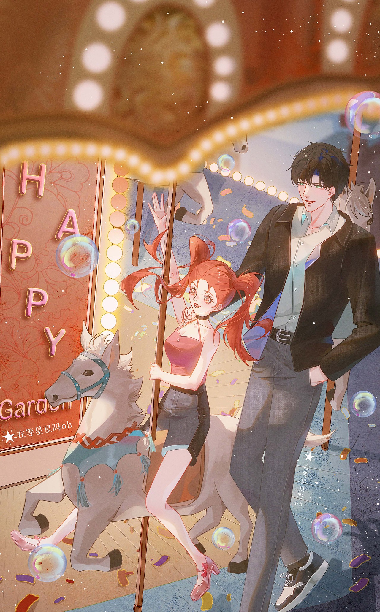 二次元插畫（圖ZMzY5ODU3MDU2） - 游戲原畫 - 站酷設(shè)計(jì)師在等星星嗎oh原創(chuàng)素材 - 站酷ZCOOL