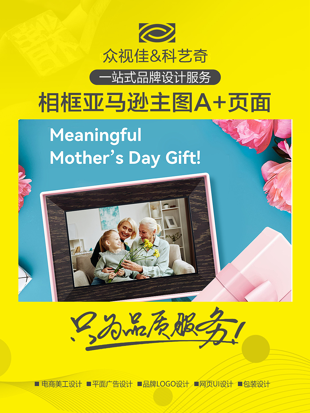 相框亚马逊主图A+页面设计~