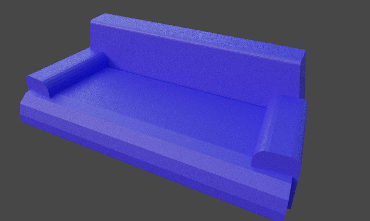 蓝色纯情小沙发