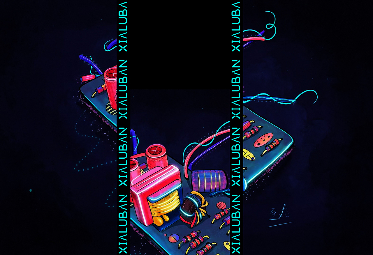 电路板科技感-手绘板练习