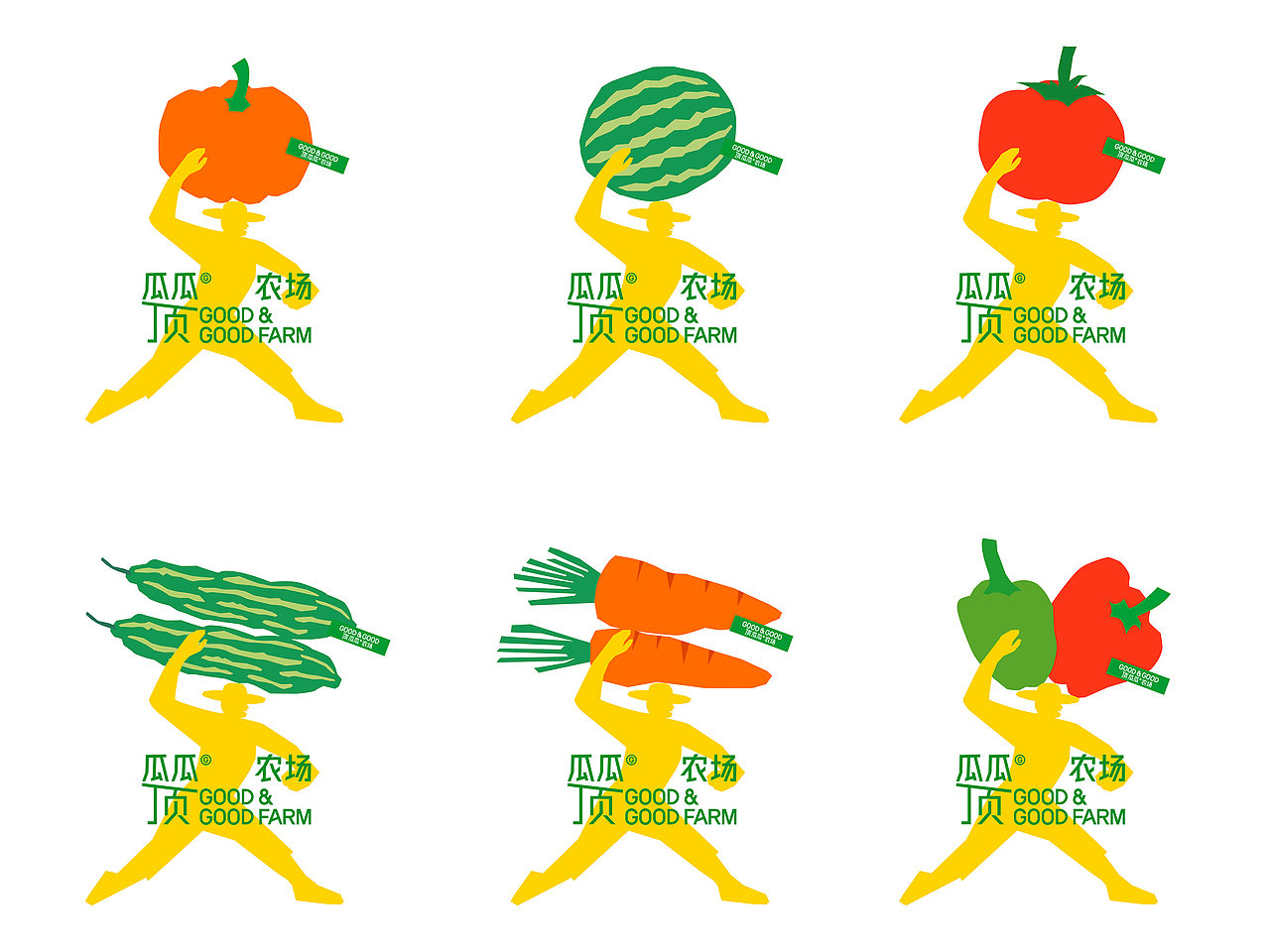 頂瓜瓜good&good farm 品牌視覺(jué)形象（圖ZMzEwODUyNzg0） - 品牌 - 站酷設(shè)計(jì)師HaipiChen原創(chuàng)素材 - 站酷ZCOOL
