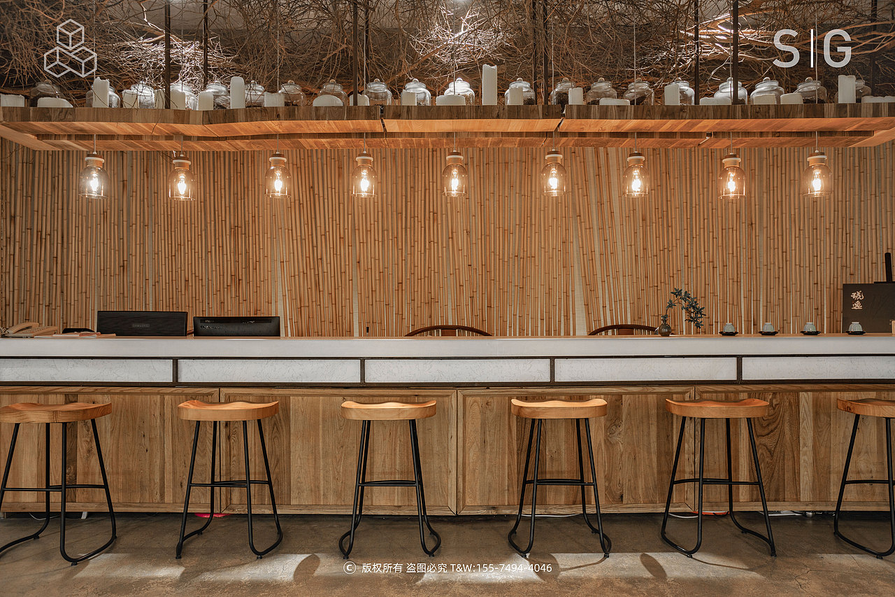 新中式空间拍摄-琥茗黑茶体验馆