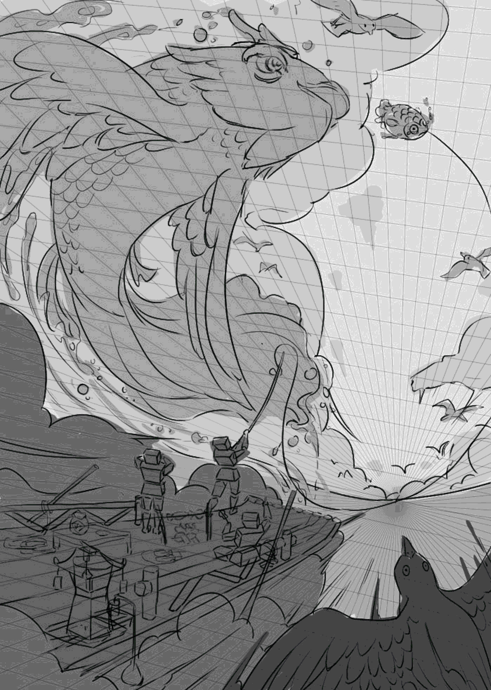 梦游山海系列二（图ZMzUwNjg2NjUy） - 商业插画 - 站酷设计师紫砚台原创素材 - 站酷ZCOOL