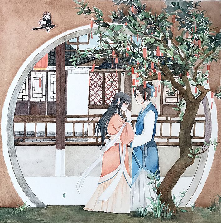 以前的水彩作品{走马故事集}