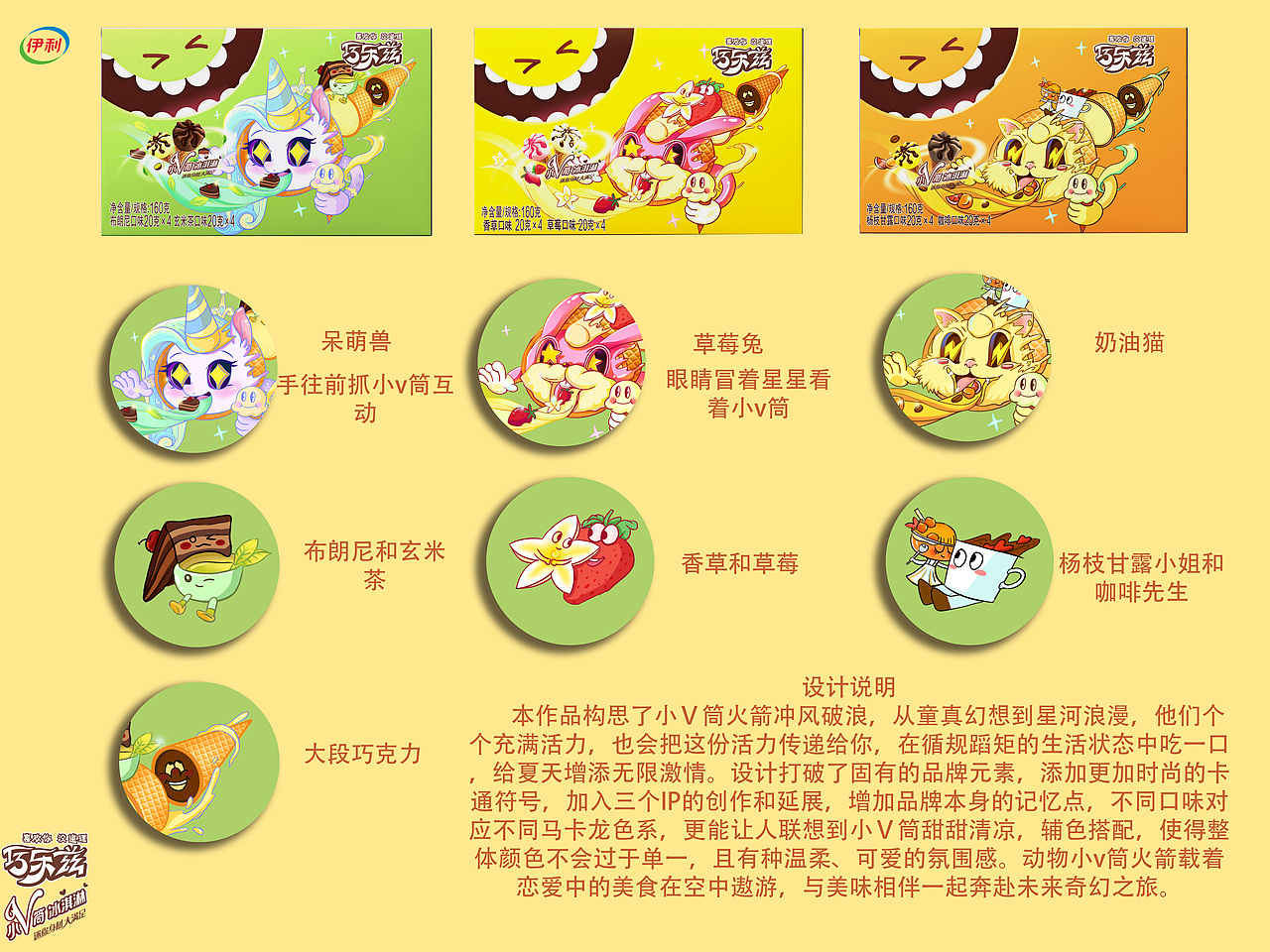 伊利巧乐兹冰淇淋包装插画（图ZMzE5NjA5Mjcy） - 商业插画 - 站酷设计师mmey原创素材 - 站酷ZCOOL