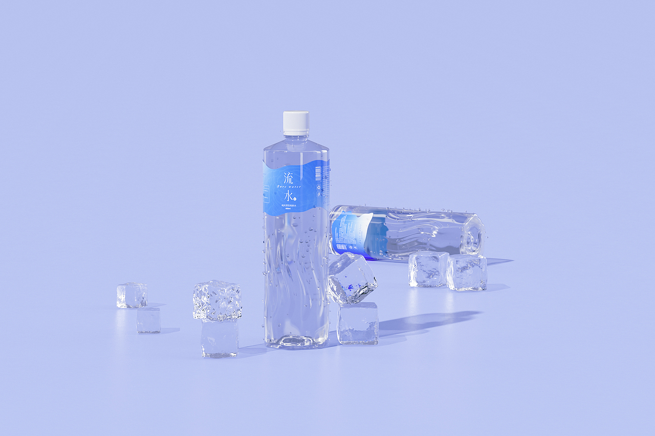 流水 | 纯天然饮用泉水包装设计