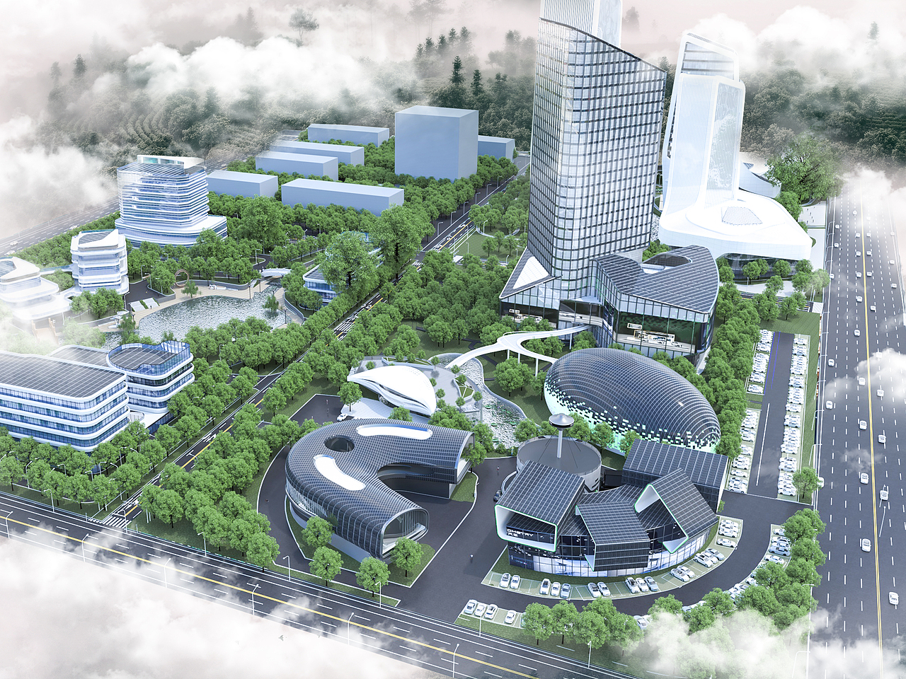 新能源产业园（图ZMzQ0ODE3MjY0） - 其他平面 - 站酷设计师1九点1原创素材 - 站酷ZCOOL