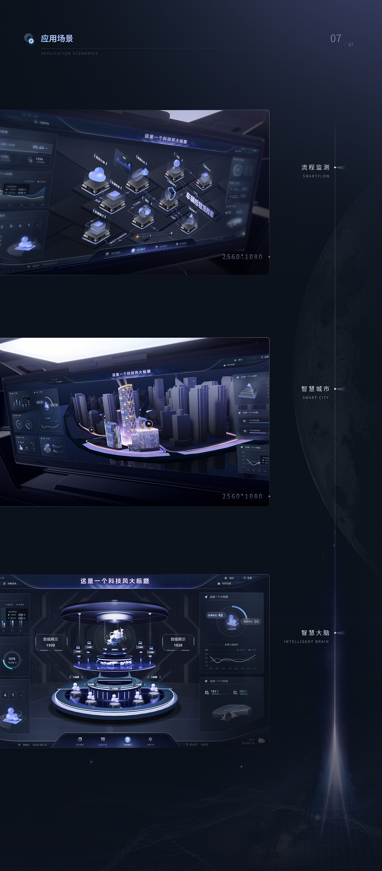 数据可视化设计 | 《幻紫》主题可视化模板库