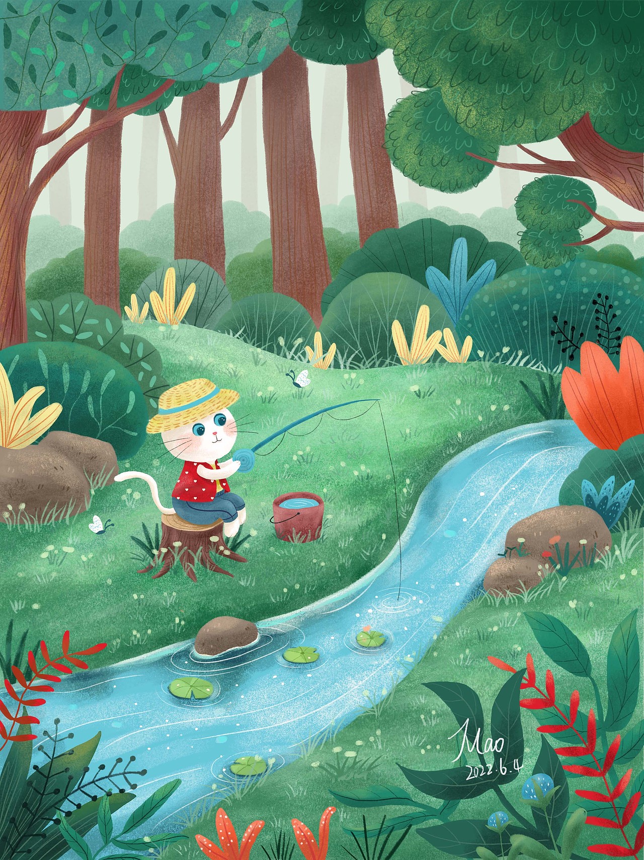 近期儿童插画场景练习