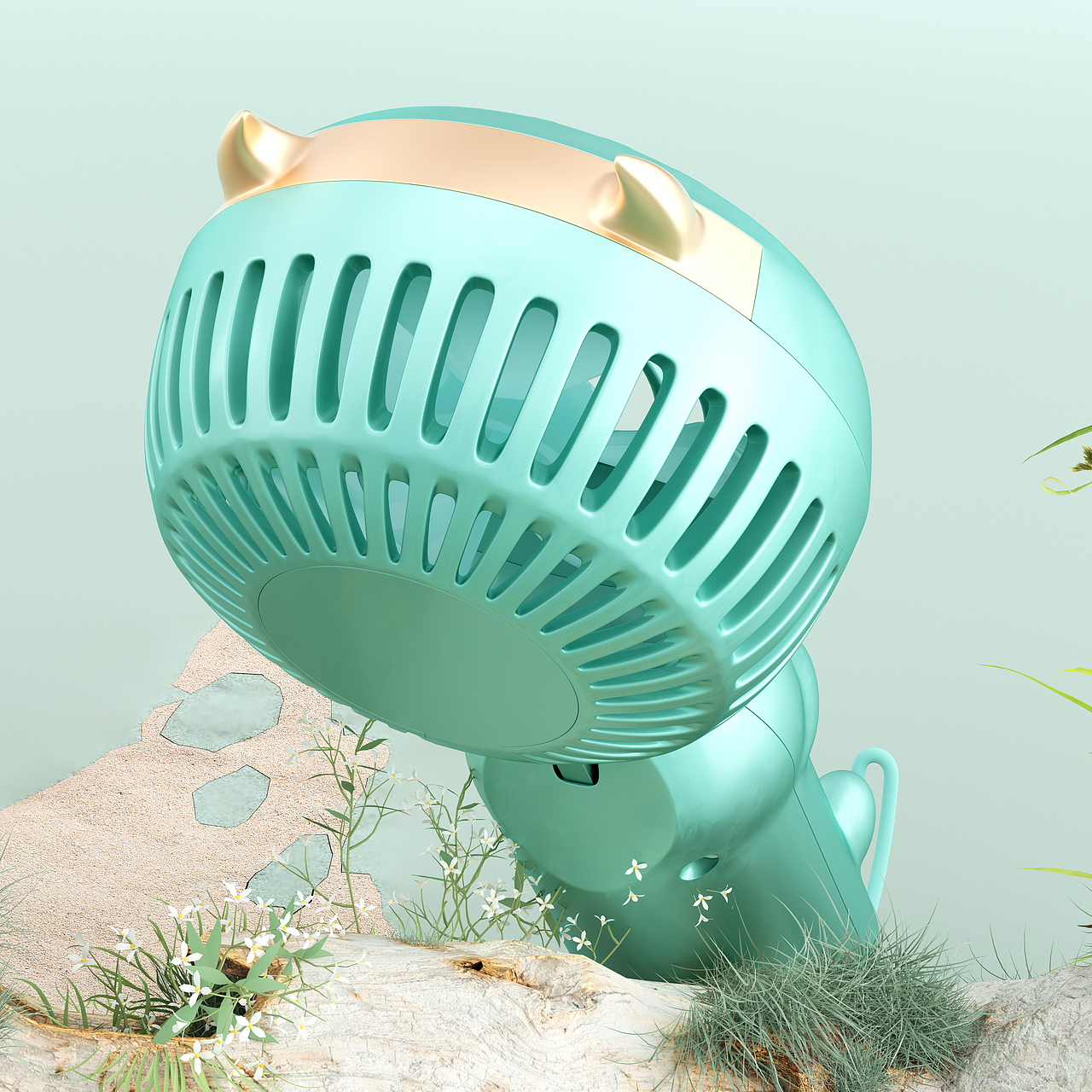 手持风扇 I 产品建模渲染（图ZMzA2OTYzMzIw） - 产品 - 站酷设计师霄鹏XiAOPENG原创素材 - 站酷ZCOOL