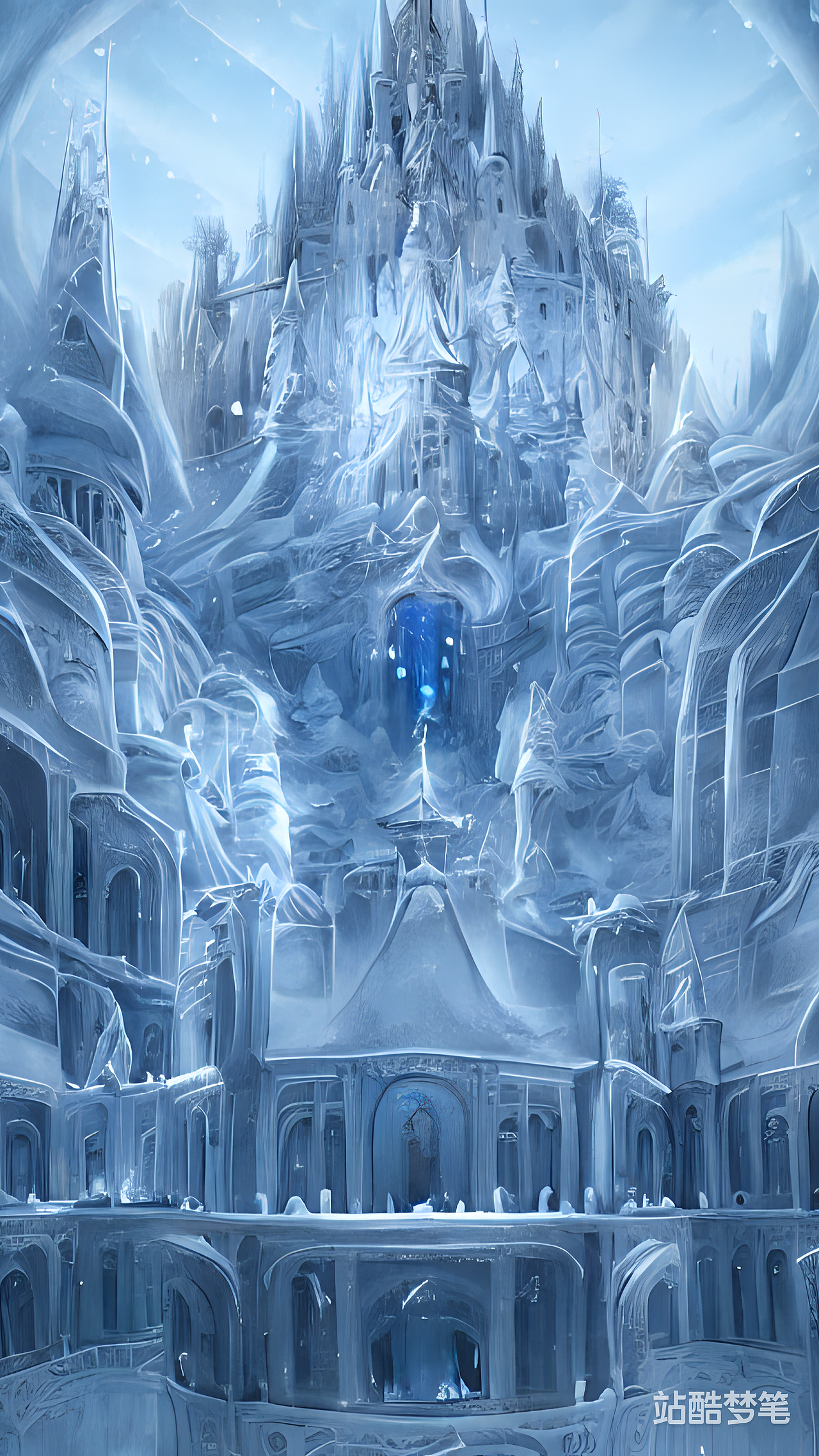 #站酷梦笔#冰雪宫殿