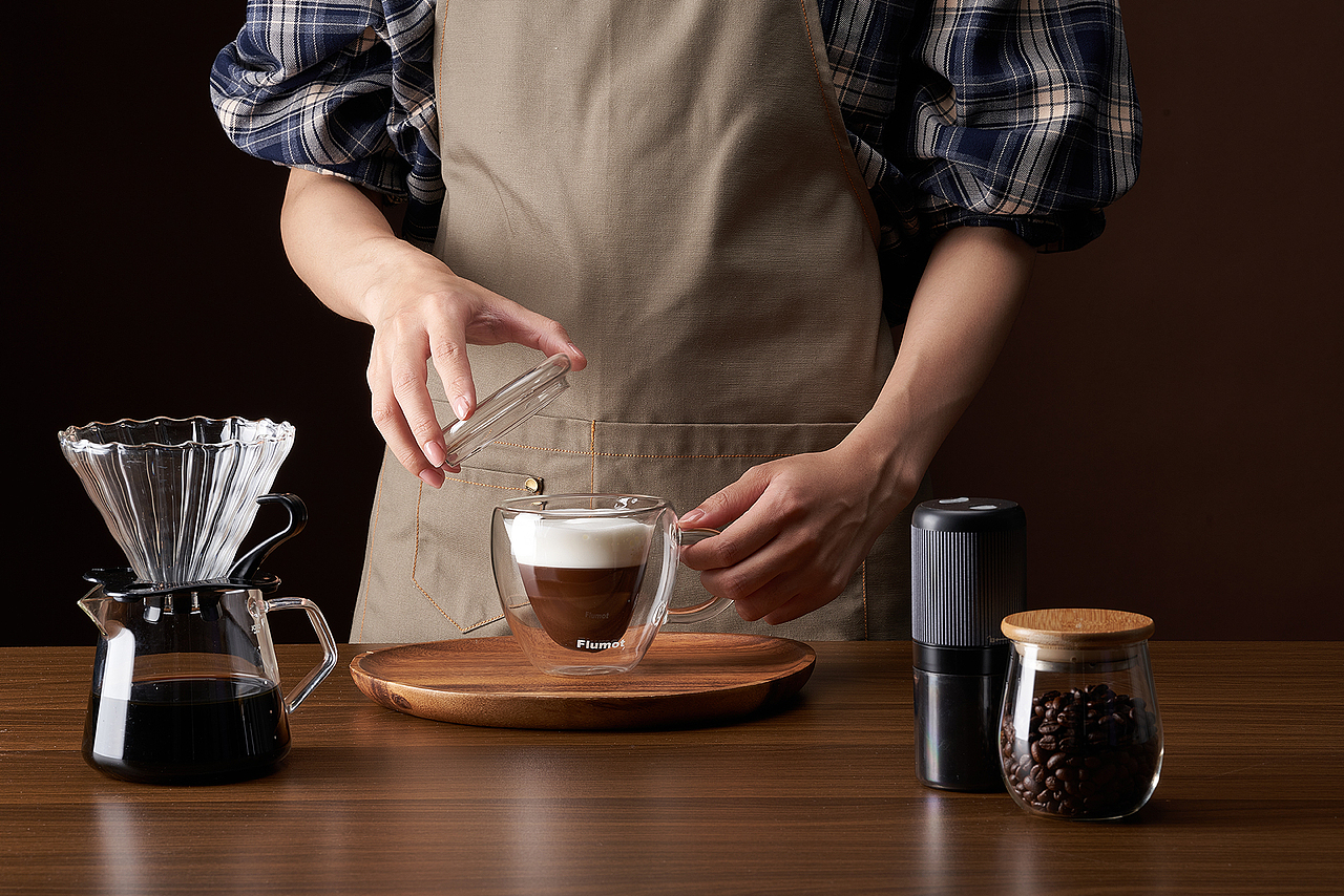 心形玻璃咖啡杯