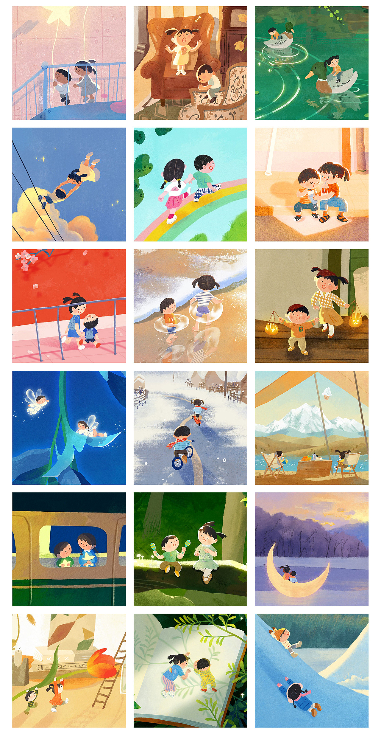 有我陪你长大/60天色彩速涂（图ZMzA0ODI0NTE2） - 创作习作 - 站酷设计师豆丁洋原创素材 - 站酷ZCOOL