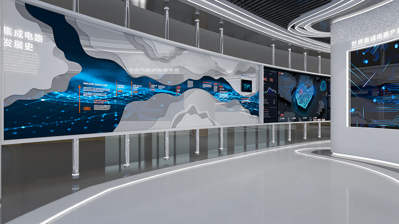 积塔半导体展厅二次方案（图ZMzM0NzI0OTUy） - 展陈设计 - 站酷设计师燕子屋原创素材 - 站酷ZCOOL