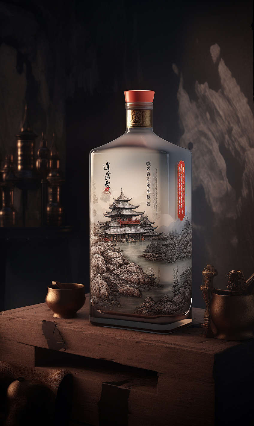 文创白酒包装--国风（图ZMzQ3NzAwMTI4） - 包装 - 站酷设计师真象哥原创素材 - 站酷ZCOOL