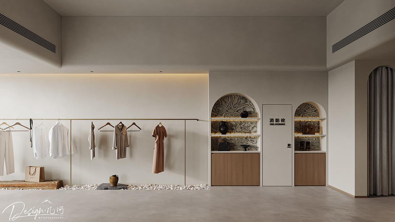 几何空间视觉表现 | Here服装店