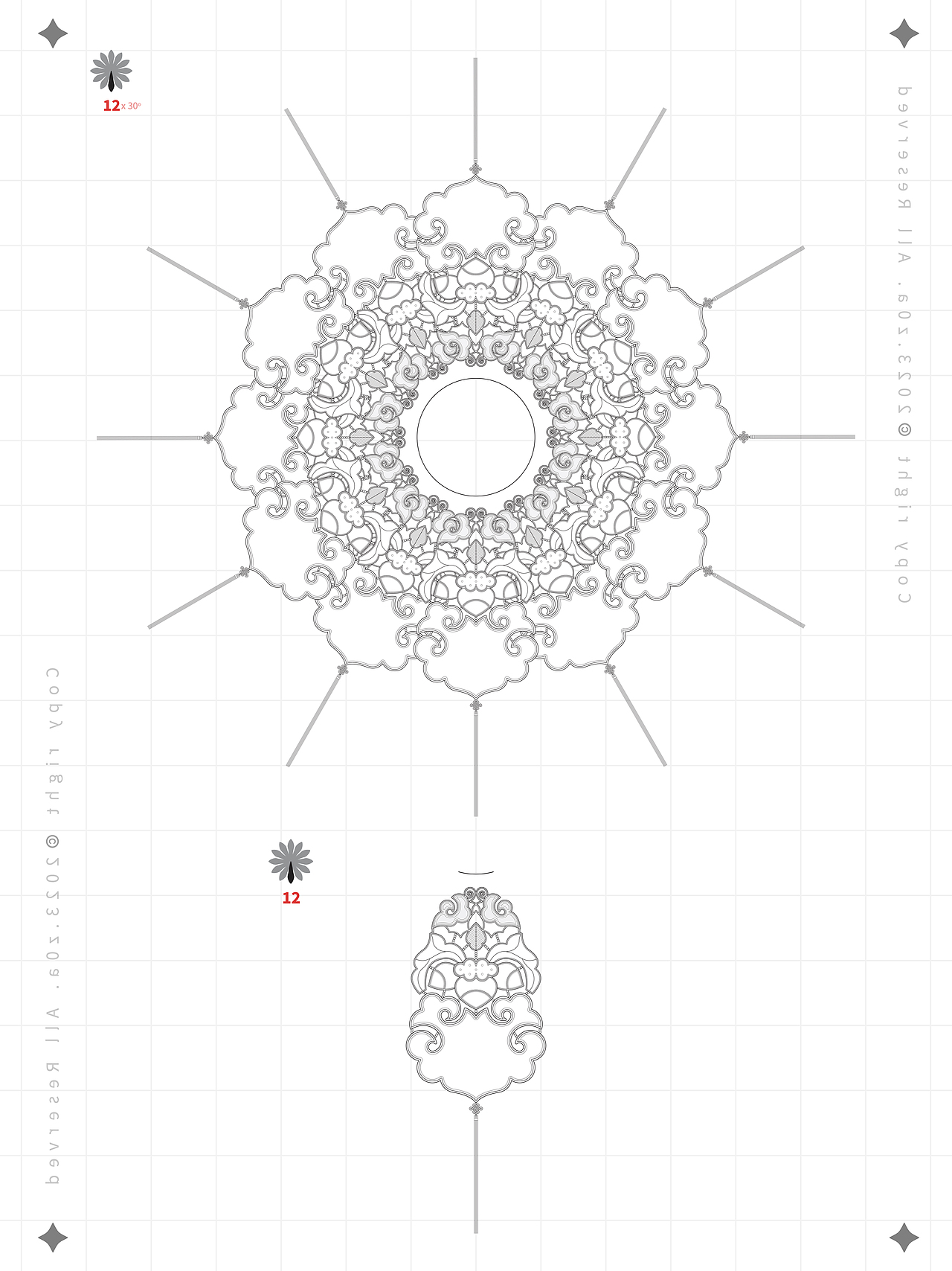 【z0a】传统服饰·云肩·结构及配色提取·学习资料（图ZMzYyODQyNDky） - 传统/民族服饰 - 站酷设计师z0a_原创素材 - 站酷ZCOOL