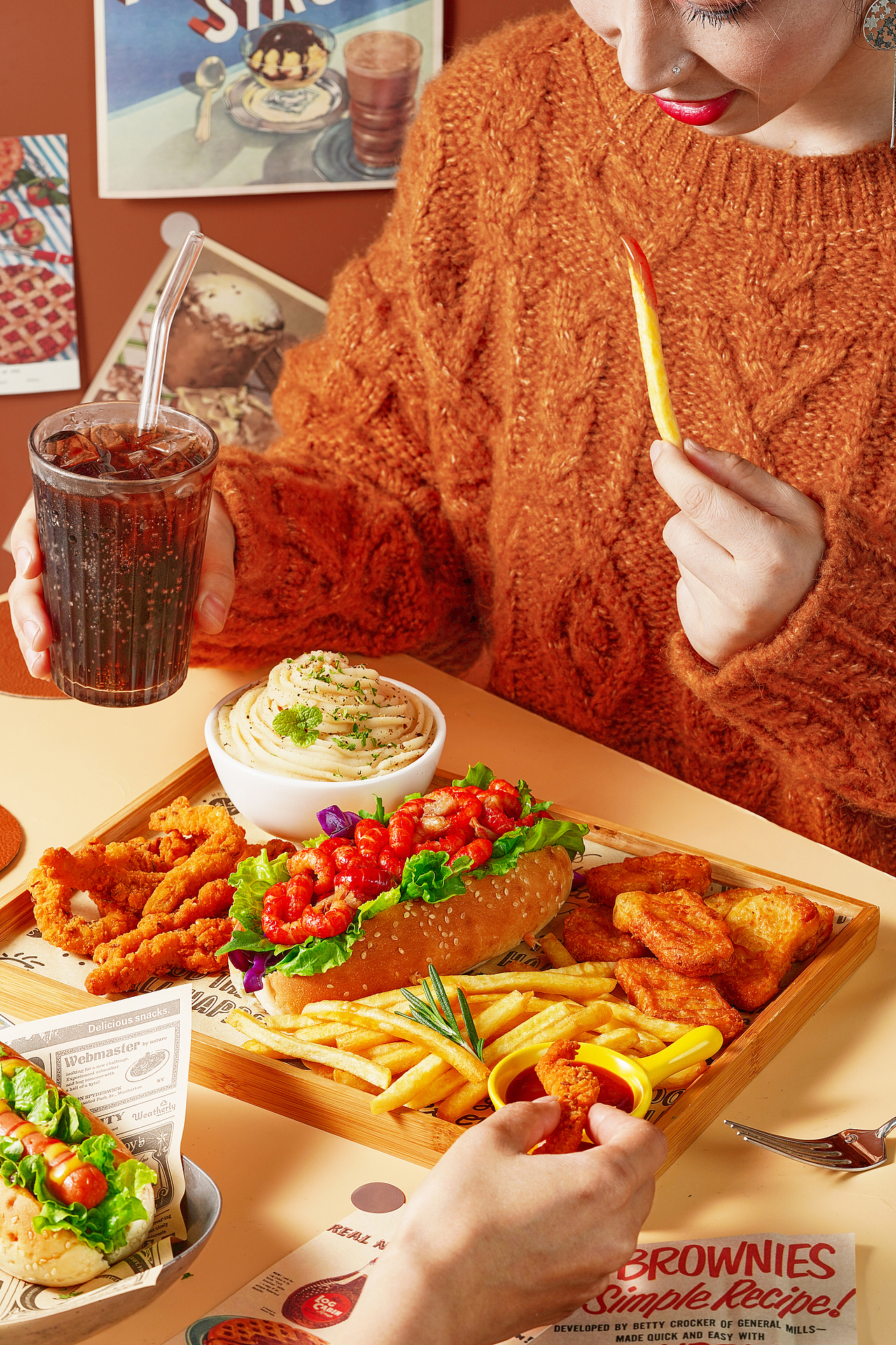 美食摄影 |美式快餐 美式热狗 龙虾热狗 凯撒热狗