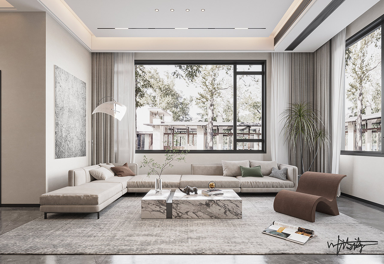 现代别墅|干净高级，低调的奢华！