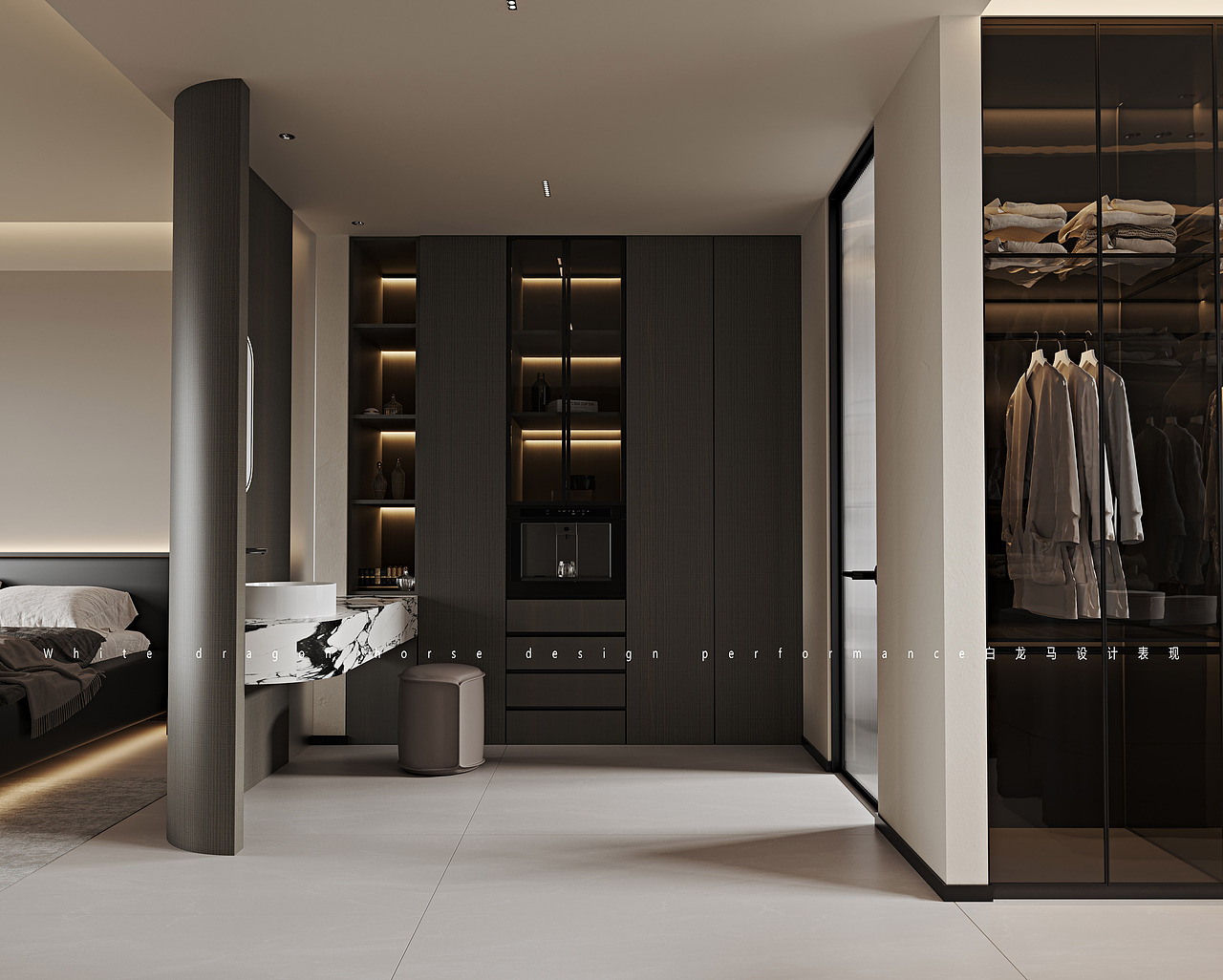 现代风格——白龙马效果（图ZMzY3MDM4Mjky） - 其他空间 - 站酷设计师一只小娄娄原创素材 - 站酷ZCOOL