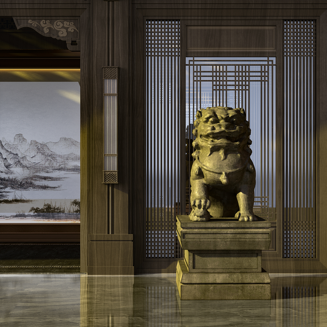 近期表现—新中式廊道