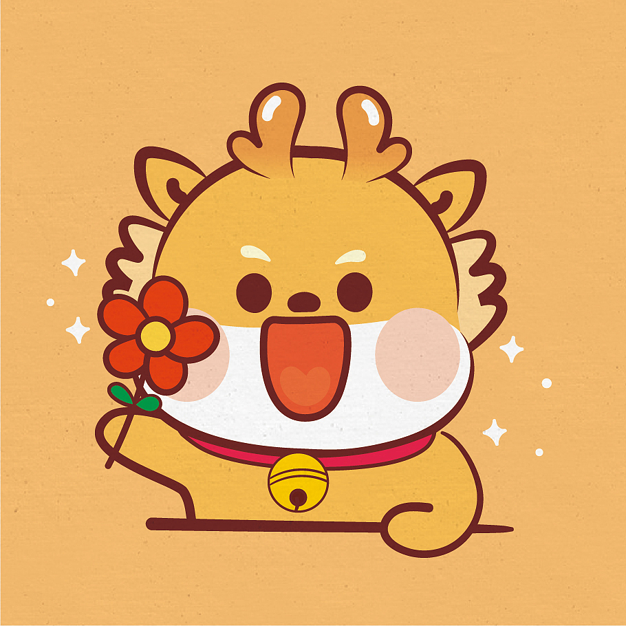 小飞龙可爱卡通表情包设计插画（图ZMzU5ODY4NDQ0） - 商业插画 - 站酷设计师阿茹生肖IP原创素材 - 站酷ZCOOL