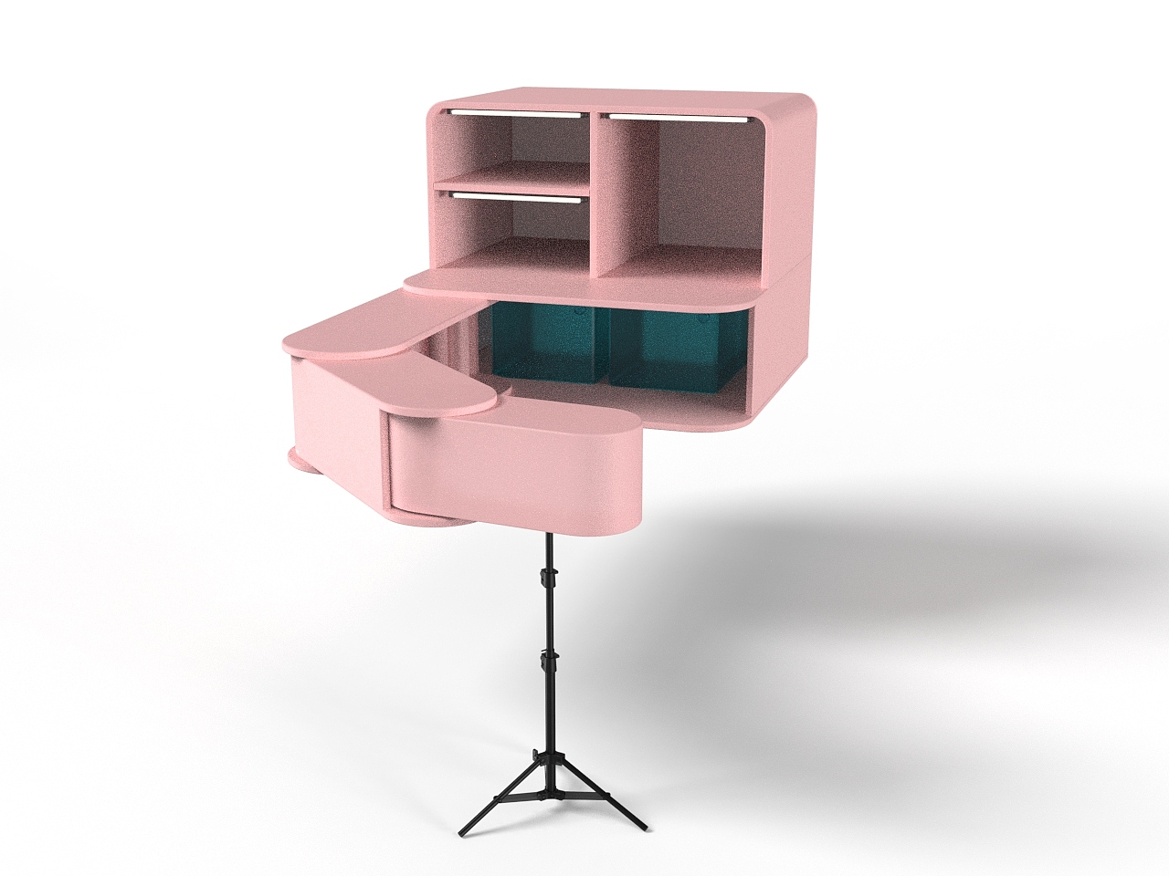 【工业设计】车尾箱折叠吧台