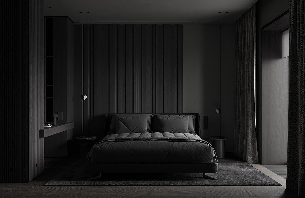 黑色系公寓设计 既沉稳又精致
