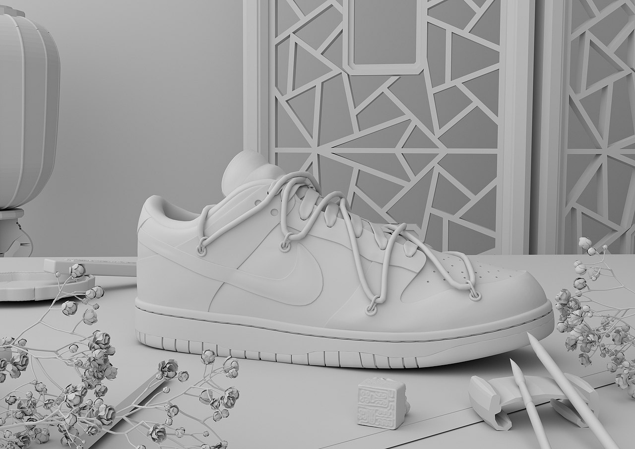 NIKE | 产品国风渲染 | 篮球鞋