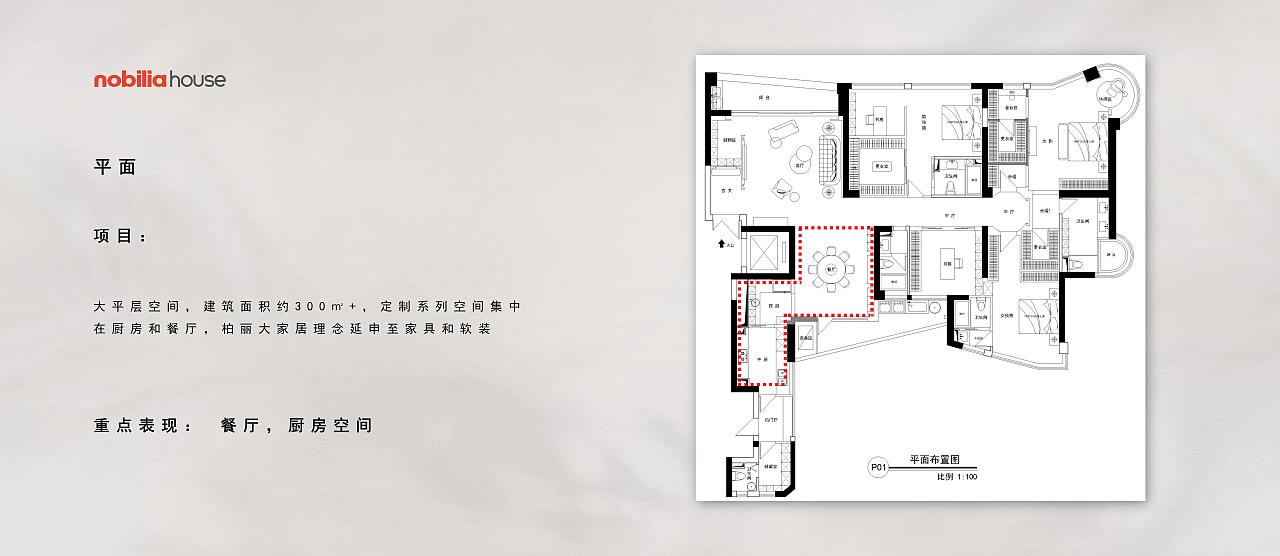 【室内设计】现代简约,200m²大平层餐厨空间