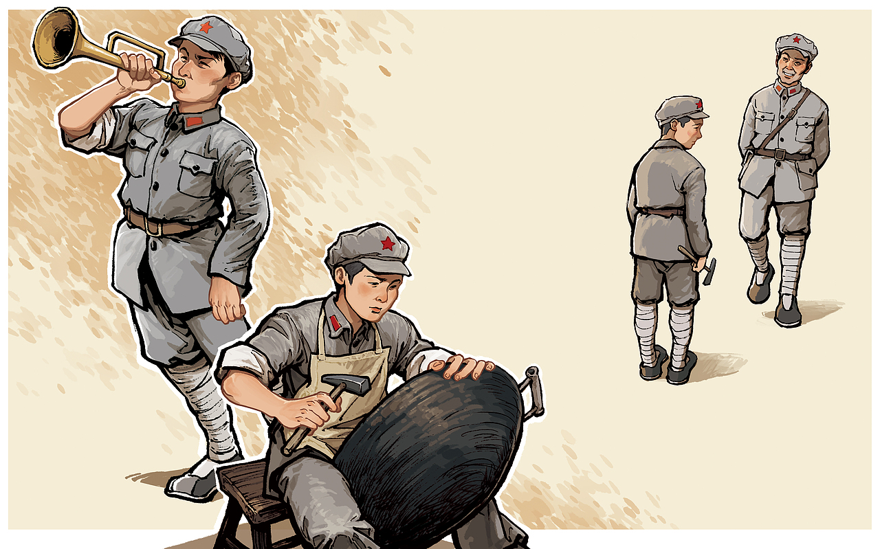 红军故事绘本《补军号》